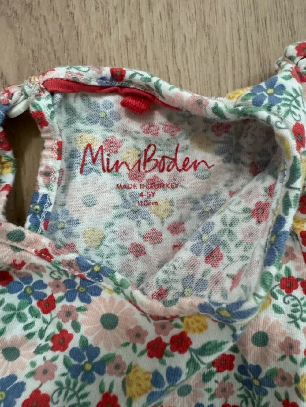 Mini Boden 4/5 Girls' Floral Cotton Dress